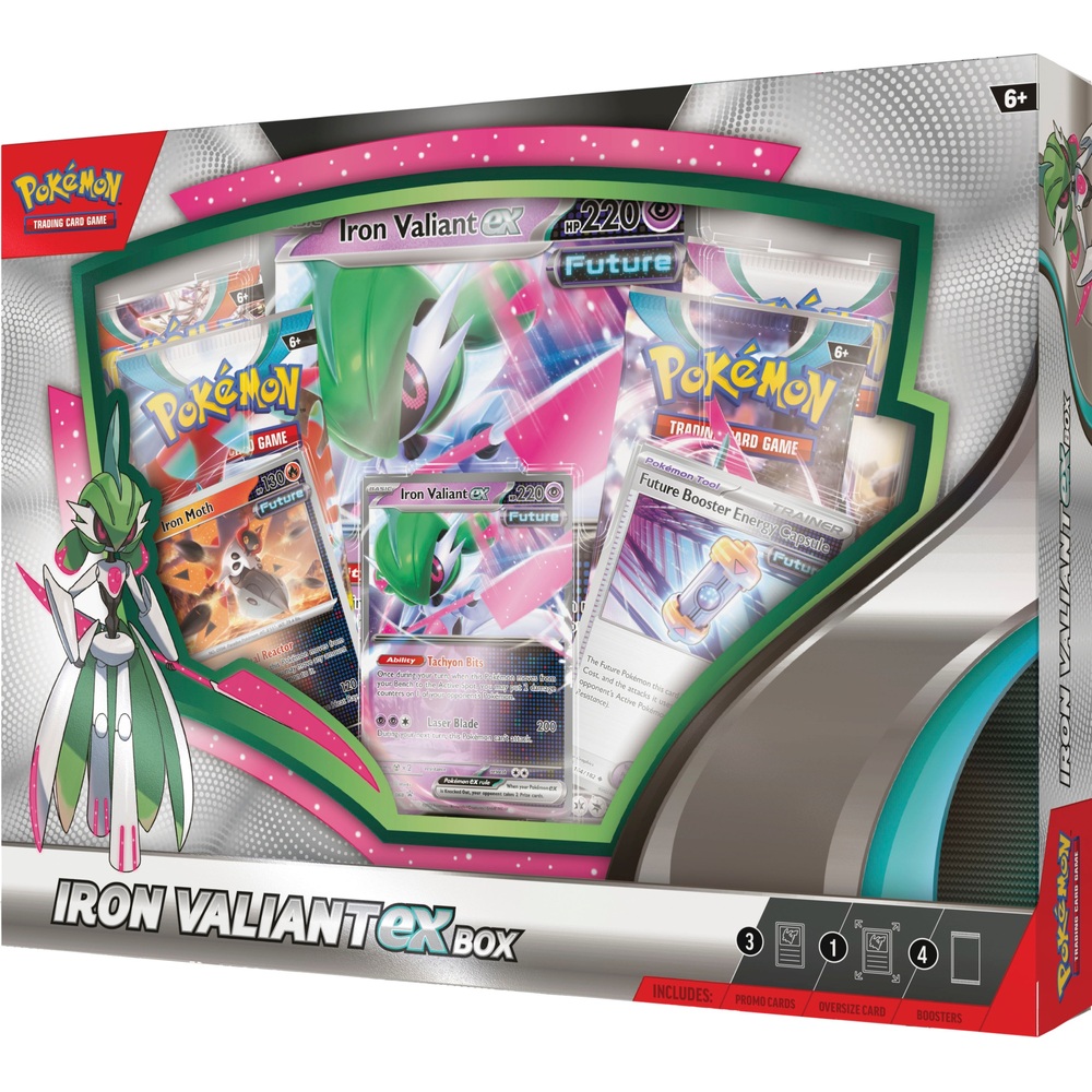 Pokémon-Sammelkartenspiel: Roaring Moon ex oder Iron Valiant ex Box-Sortiment