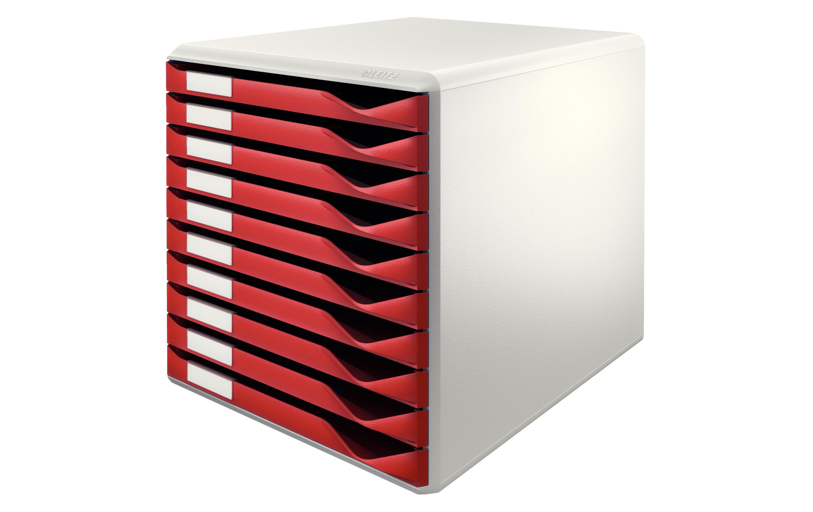 Schubladenbox Formular-Set 10 Schubladen, Bordeaux<br>Schubladen-Element