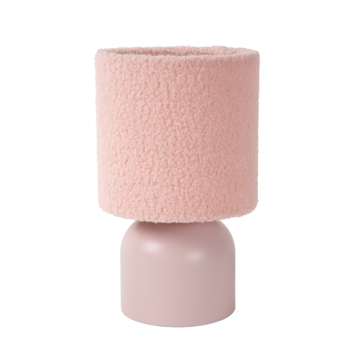 Lucide WOOLLY tafellamp Ø16cm Roze