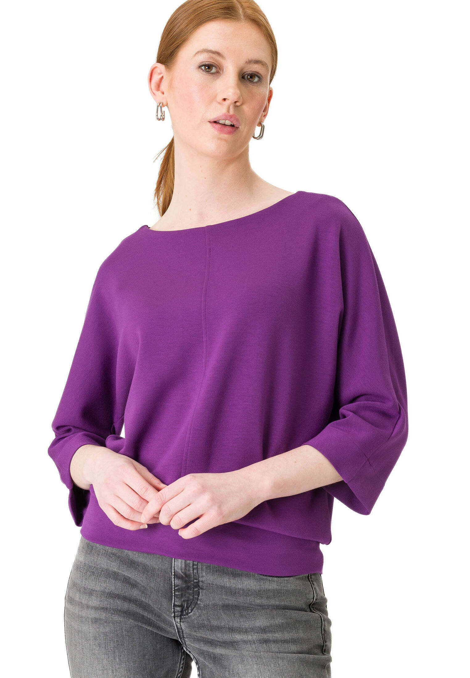 zero| Damen Sweatshirt Scuba 3/4 Arm