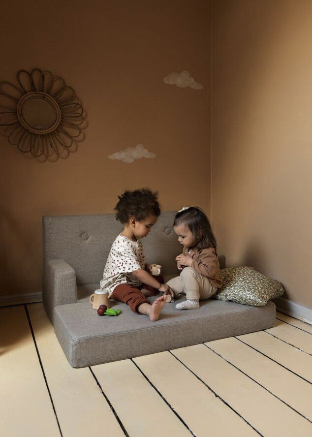 by KlipKlap KK Kids sofa Sand w. sand