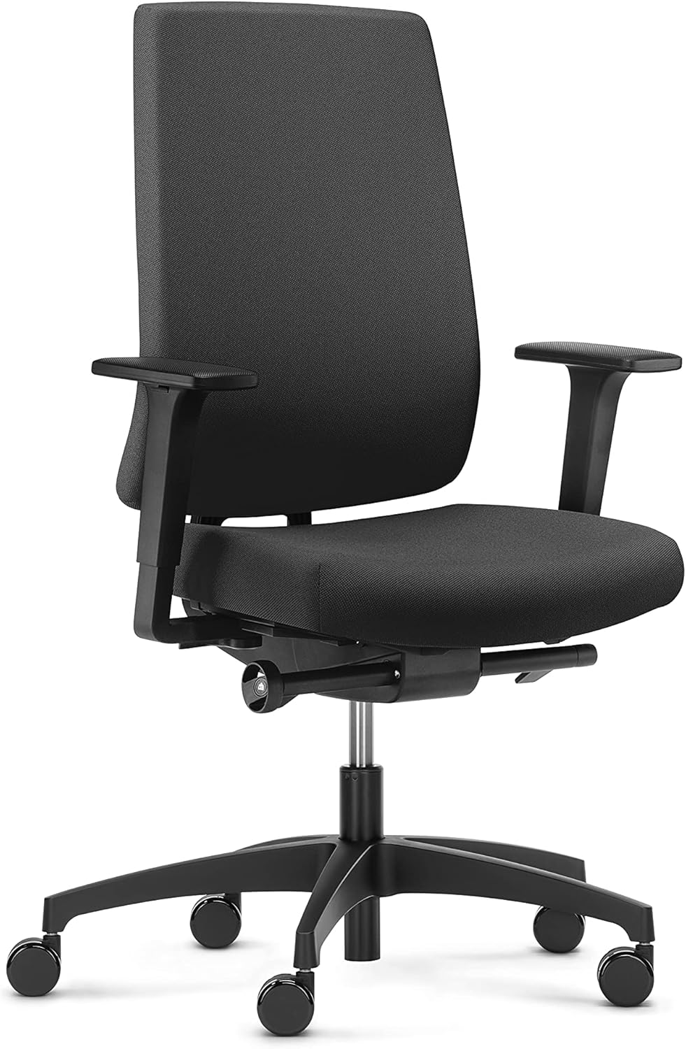Dauphin Indeed, ergonomischer Bürostuhl für das Homeoffice, hohe höhenverstellbare Rückenlehne (61-68 cm), Sitztiefenverstellung (6 cm) (Polster-Rückenlehne)