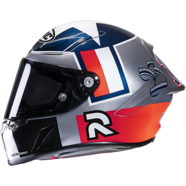 HJC - Casque RPHA 1 Ben Spies Silver Star MC21 / Argent / Bleu / Rouge