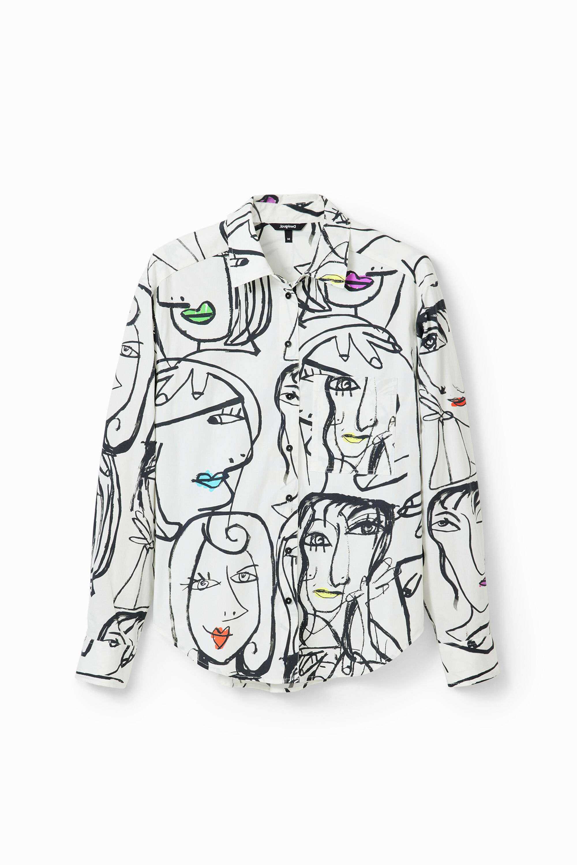 Chemise visages arty