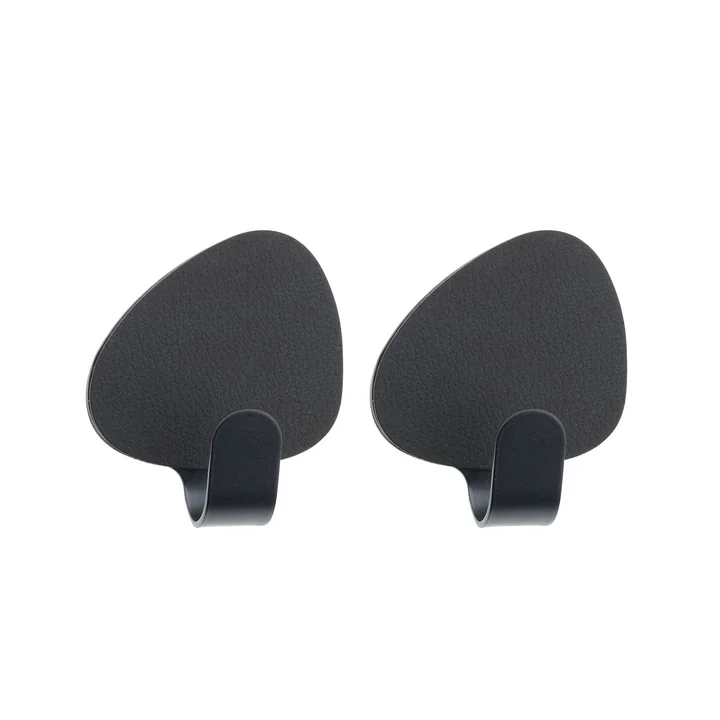 Lind DNA - Curve Wandhaken S, schwarz (2er-Set)