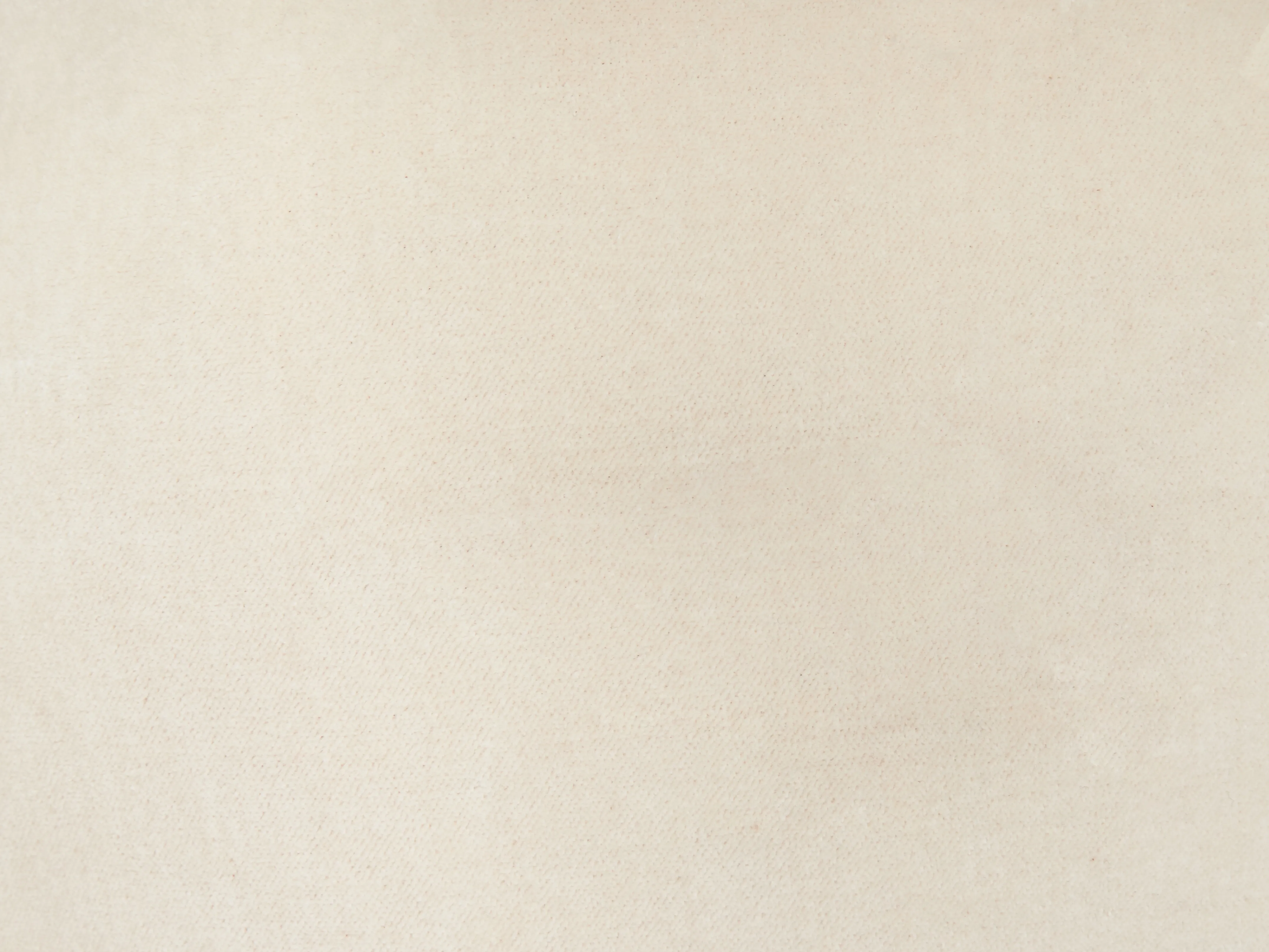 Poef YULLE Fluweel Lichtbeige