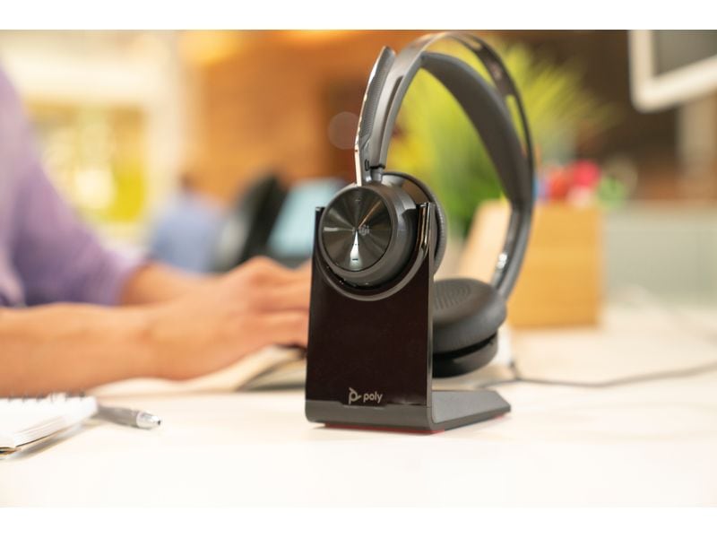 HP Headset Poly Voyager Focus 2 MS USB-C inkl. Ladestation Stereo Bluetooth-Headset