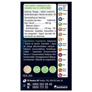 Lucovitaal Pure Kelp Jodium Tabletten 60TB