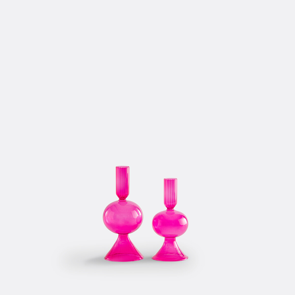 LA REDOUTE INTERIEURS<br>Castiçal de vidro Alt.17 cm