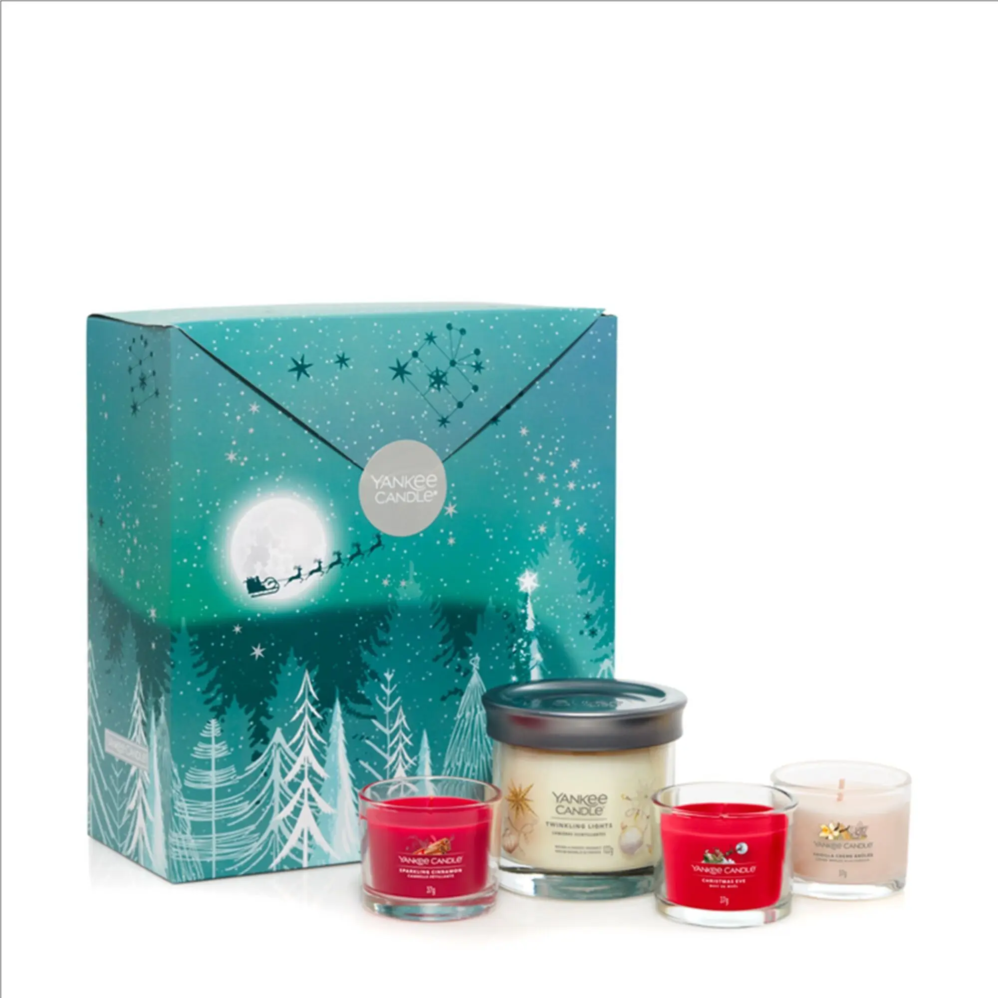 Yankee Candle - Coffret Brûleurs Cire Cheminée & 3 Cires parfumées- Femme