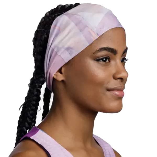 Bandeau cache cou randonnée BUFF COOLNET UV WIDE HEADBAND SHANE ORCHID