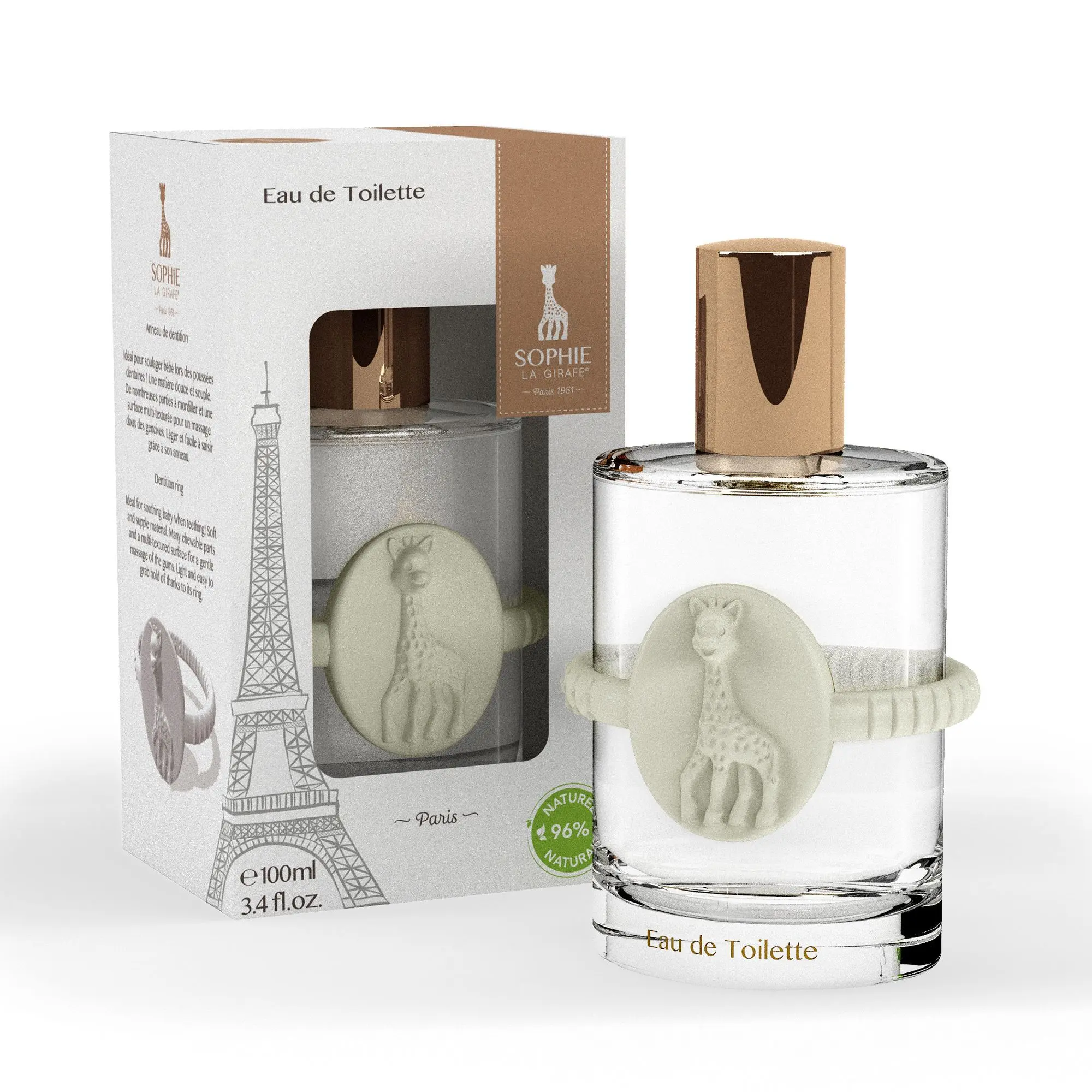 Sophie La Girafe - Coffret Hochet Anneau Eau de Toilette 100ml & Hochet- Coffrets