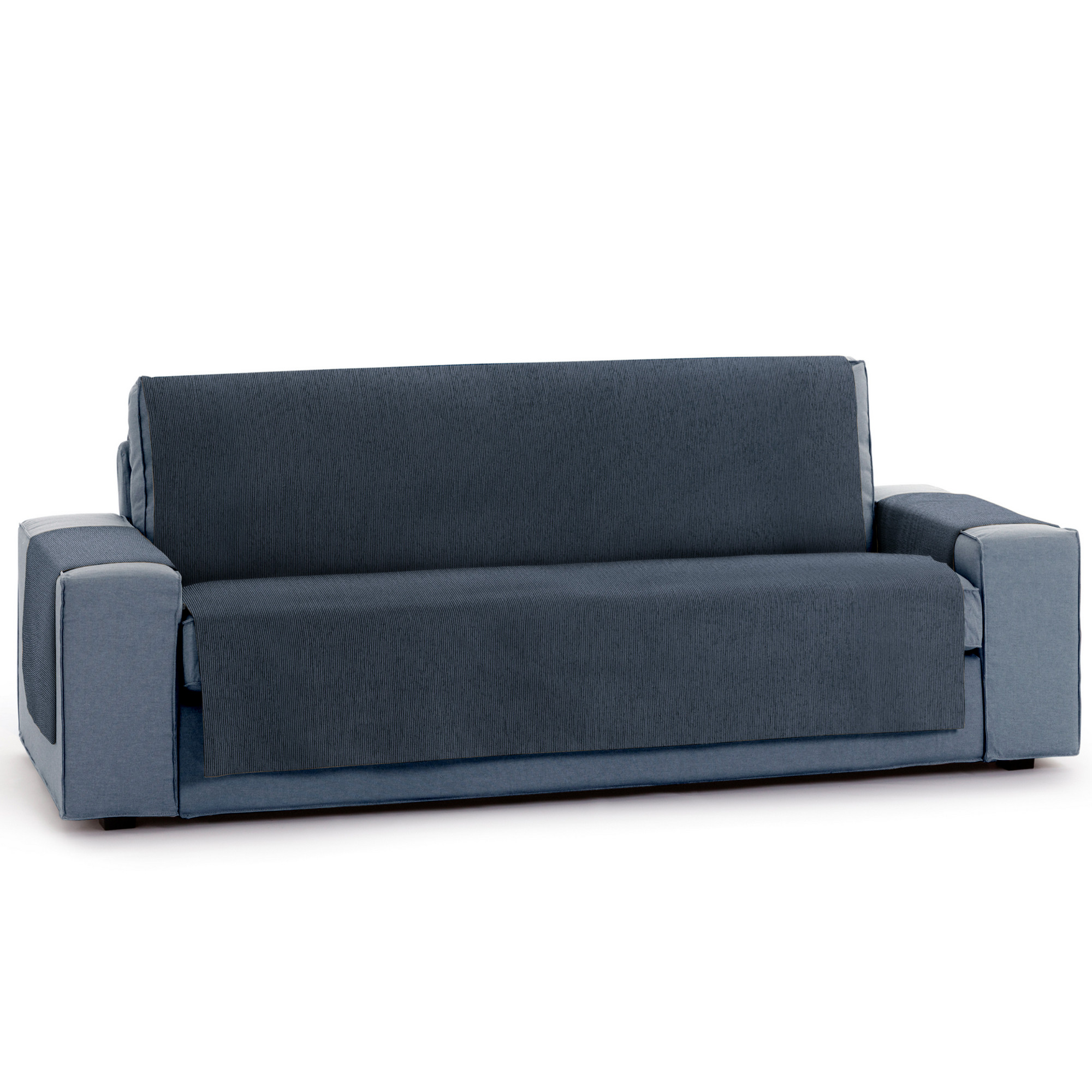 Capa protetora Vipalia para poltrona de 1 lugar ou reclinável. Chenille liso. Design Elite. Azul. 1 lugar