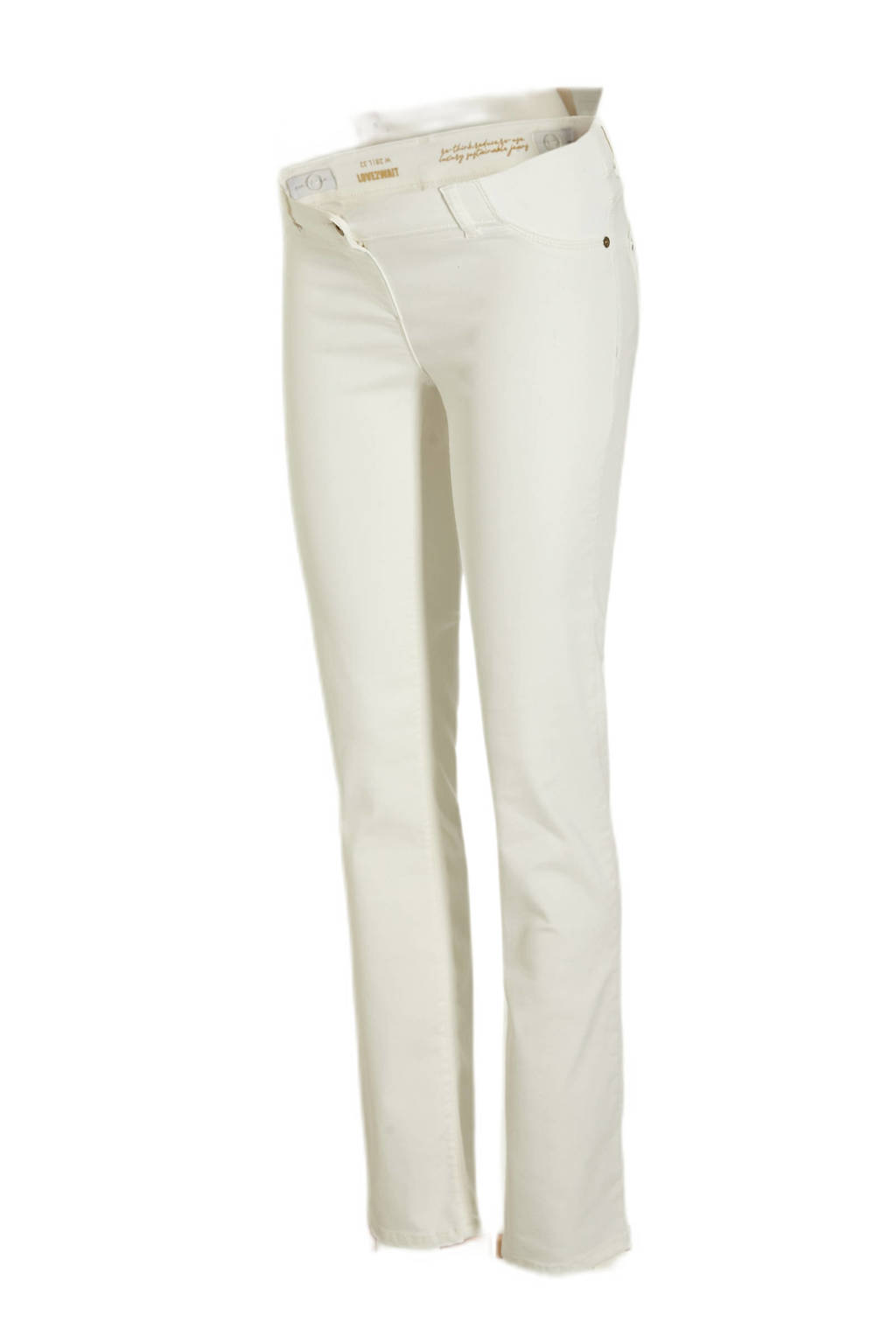 LOVE2WAIT low waist skinny broek Emerald wit