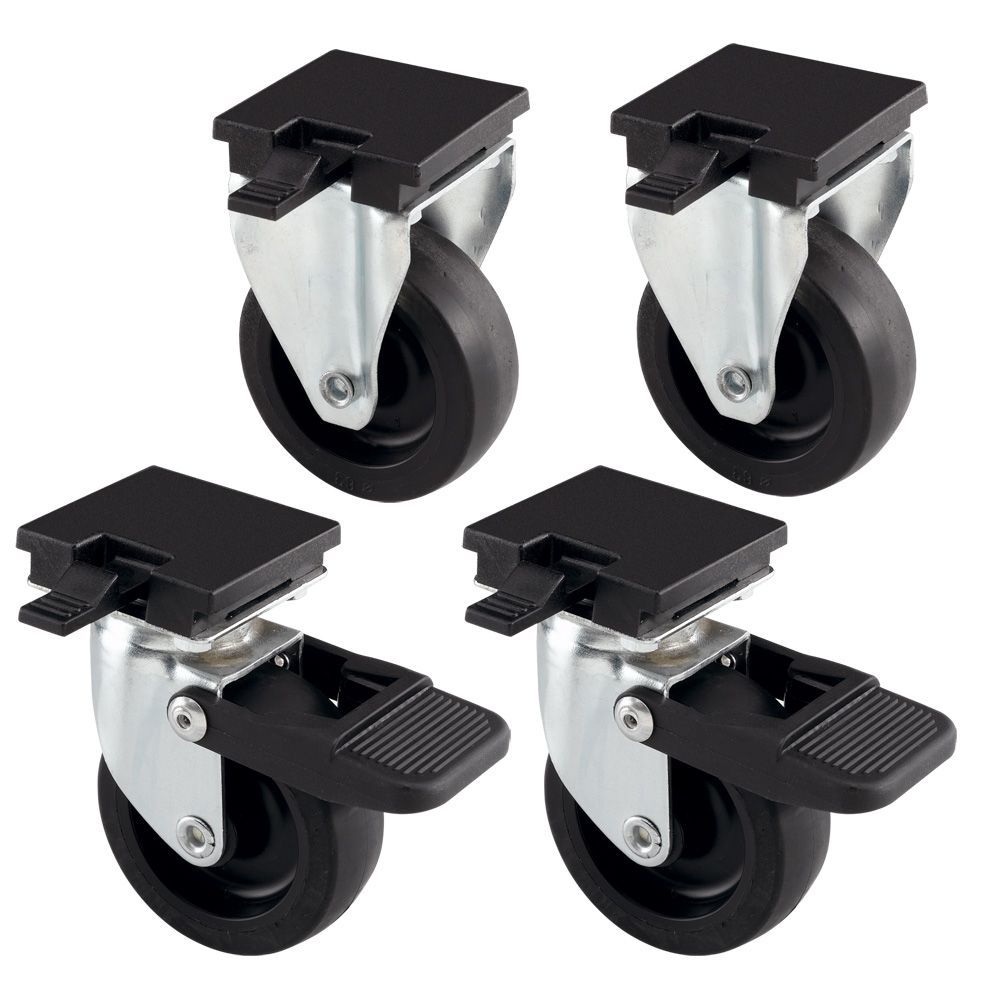 Ferplast l388b kit 4 wheels roulettes pour porte-chien atlas 50 60