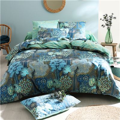 Linge de lit forêt sous-marine - BECQUET CRÉATION