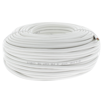 Q-Link UTP kabel CAT5 AWG26 50 meter wit
