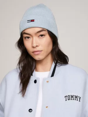 Gorro de bandeira alongado com textura canelada