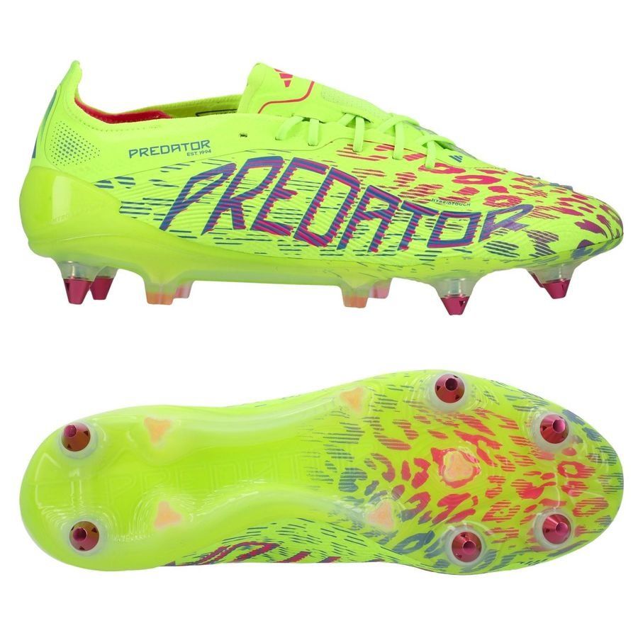 adidas Predator Elite SG Mystic Victory - Lucid Lemon/Lucid Pink/Blue Fusion