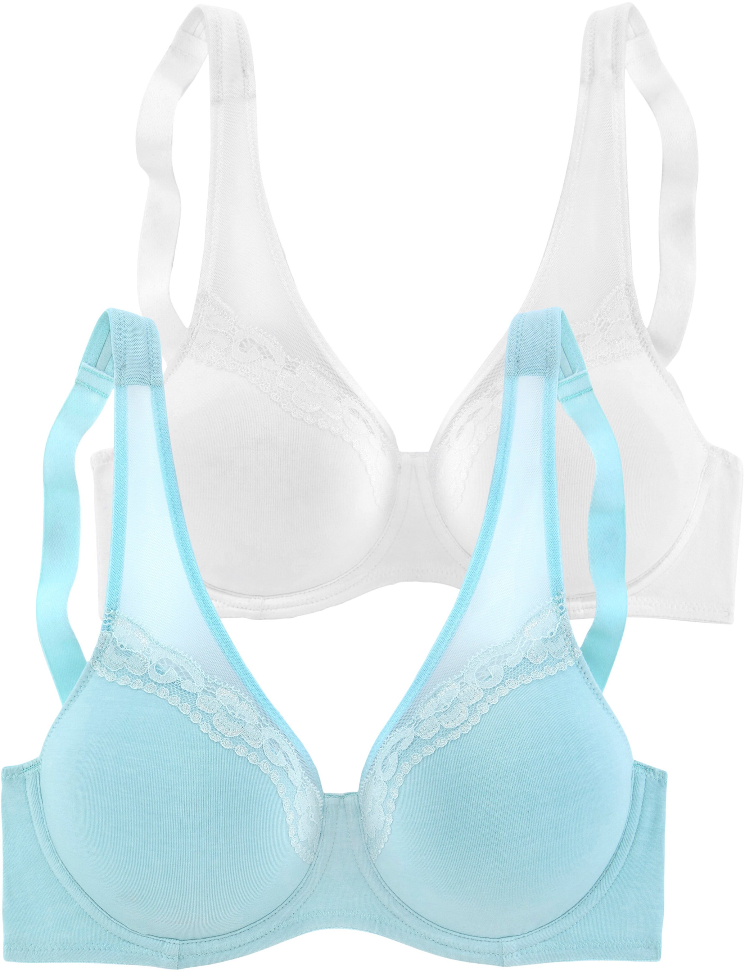 petite fleur Minimizer-BH in hellblau+weiß