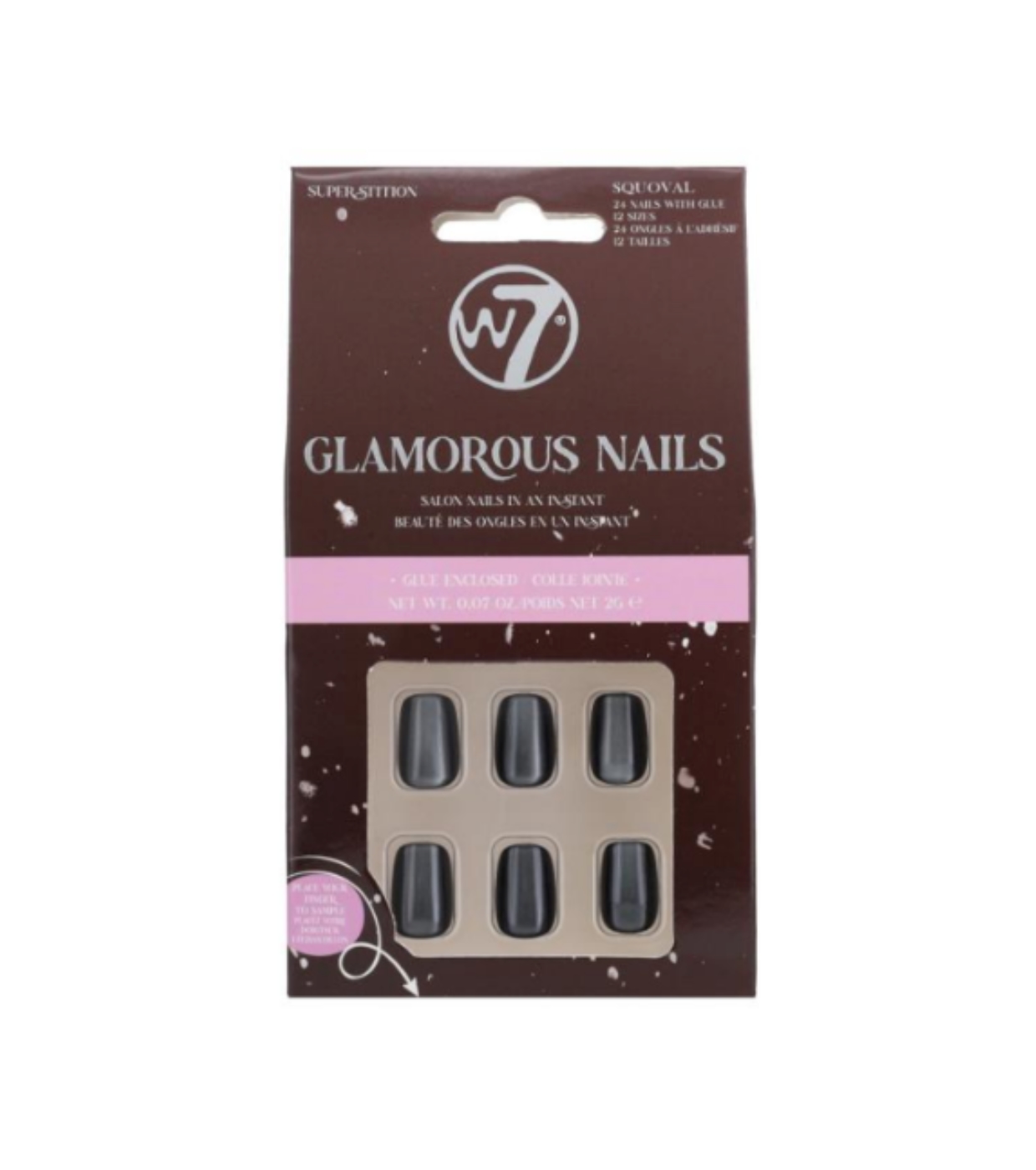 W7 - Unhas Postiças Glamorous Nails - Supersittion