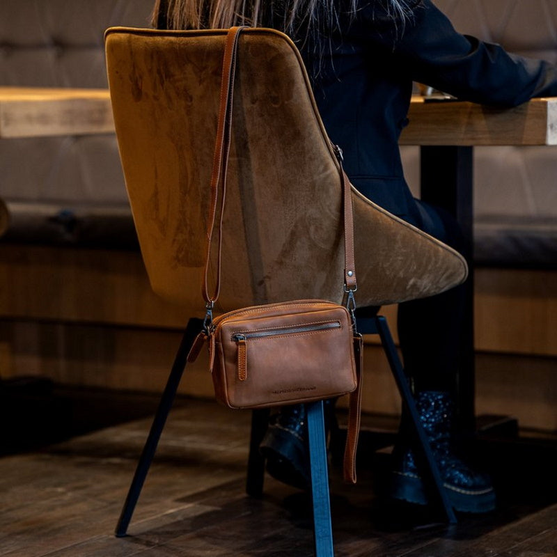 Chesterfield Brand Samui Schoudertas / Polstas Cognac