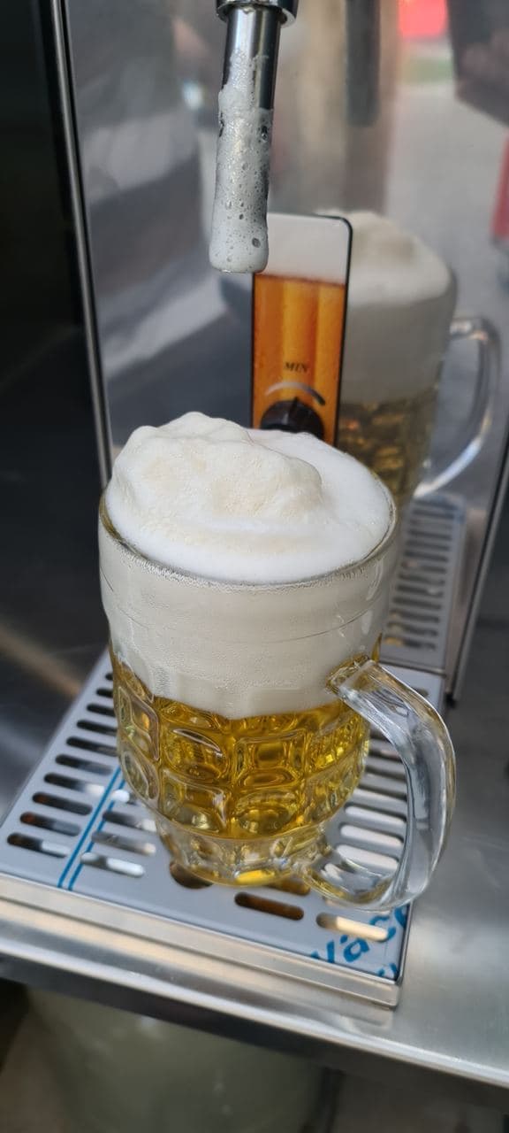 Komplett Set - Zapfanlage, Bierzapfanlage, Bierkoffer, Durchlaufkühler PYGMY 25 LE, 1-leitig Trockenkühler, 30 Liter/h, Green Line, 5 Liter Adapter
