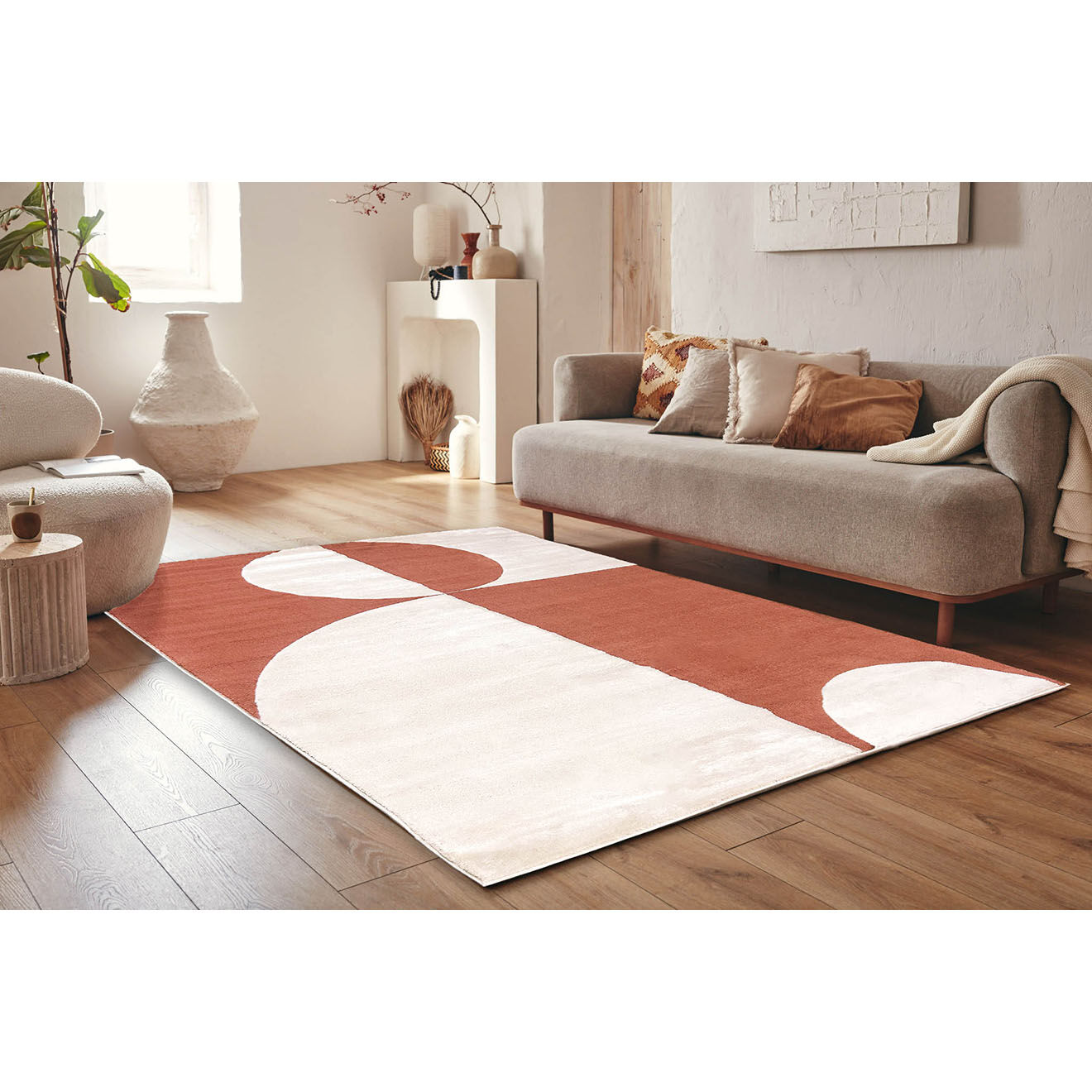 Nazar Rugs Tapis Nely 793 brun - 120x160 cm