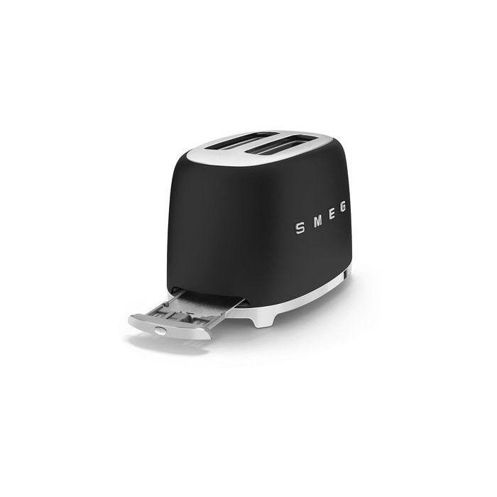 SMEG Toaster 2-Schlitz 50's Retro Style TSF01BLMEU Schwarz Matt