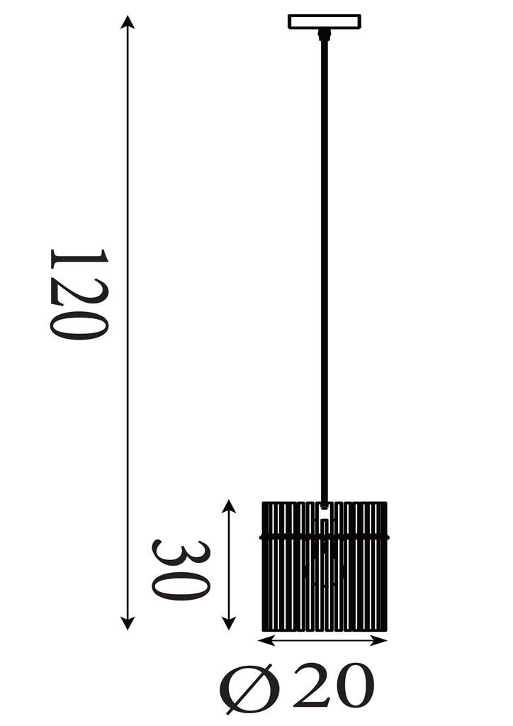 Hanglamp  Swizzle ⌀20  cm