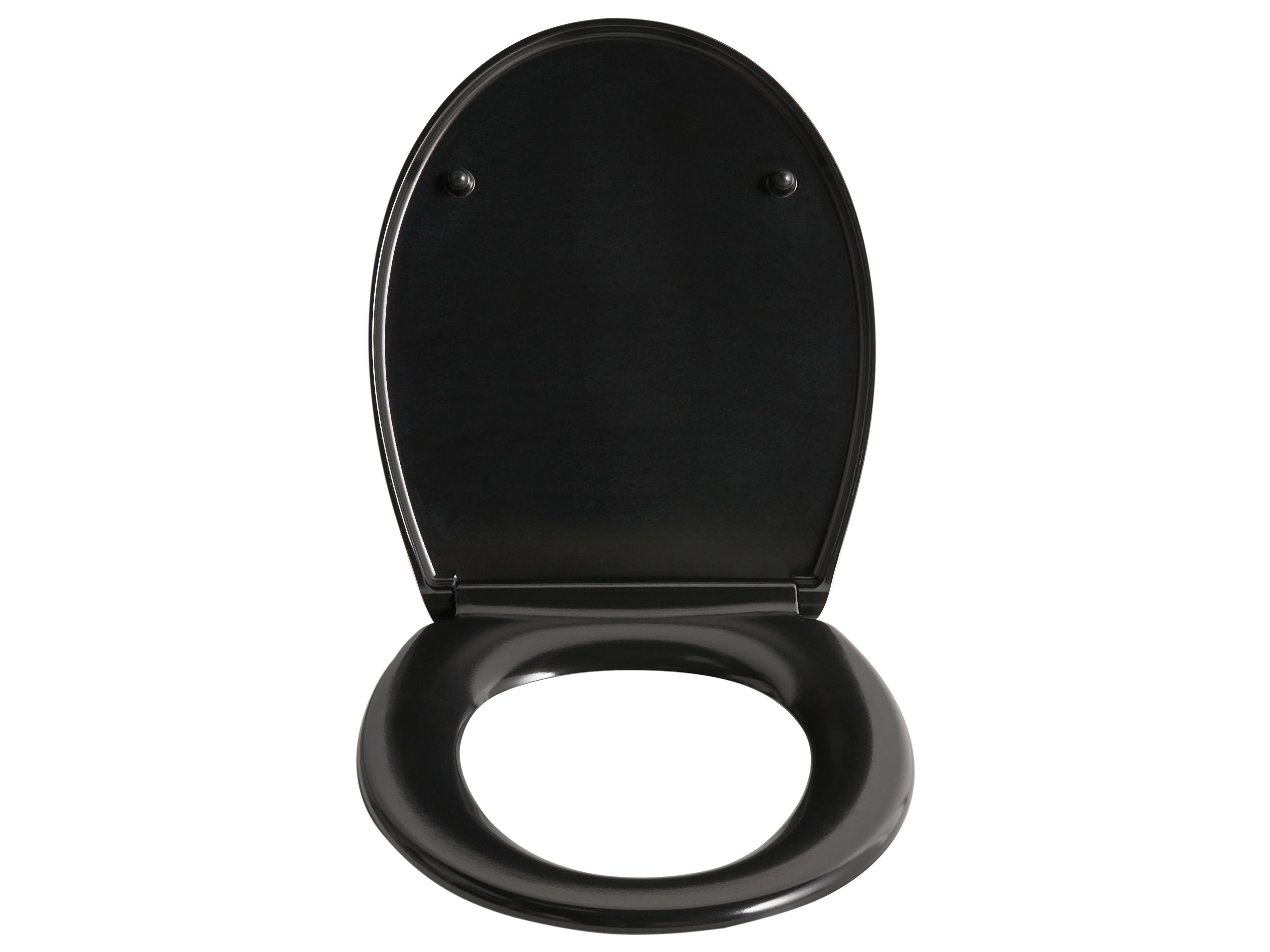 Toiletbril PAPURI soft-close Duroplast Zwart