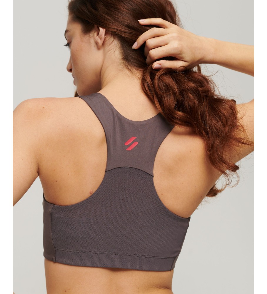 Sutiã Superdry Core Active cinza