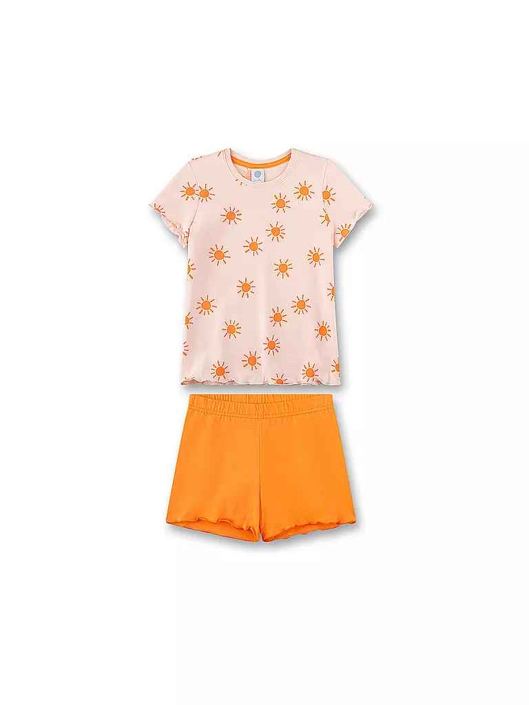 SANETTA Mädchen Pyjama Set 2teilig orange