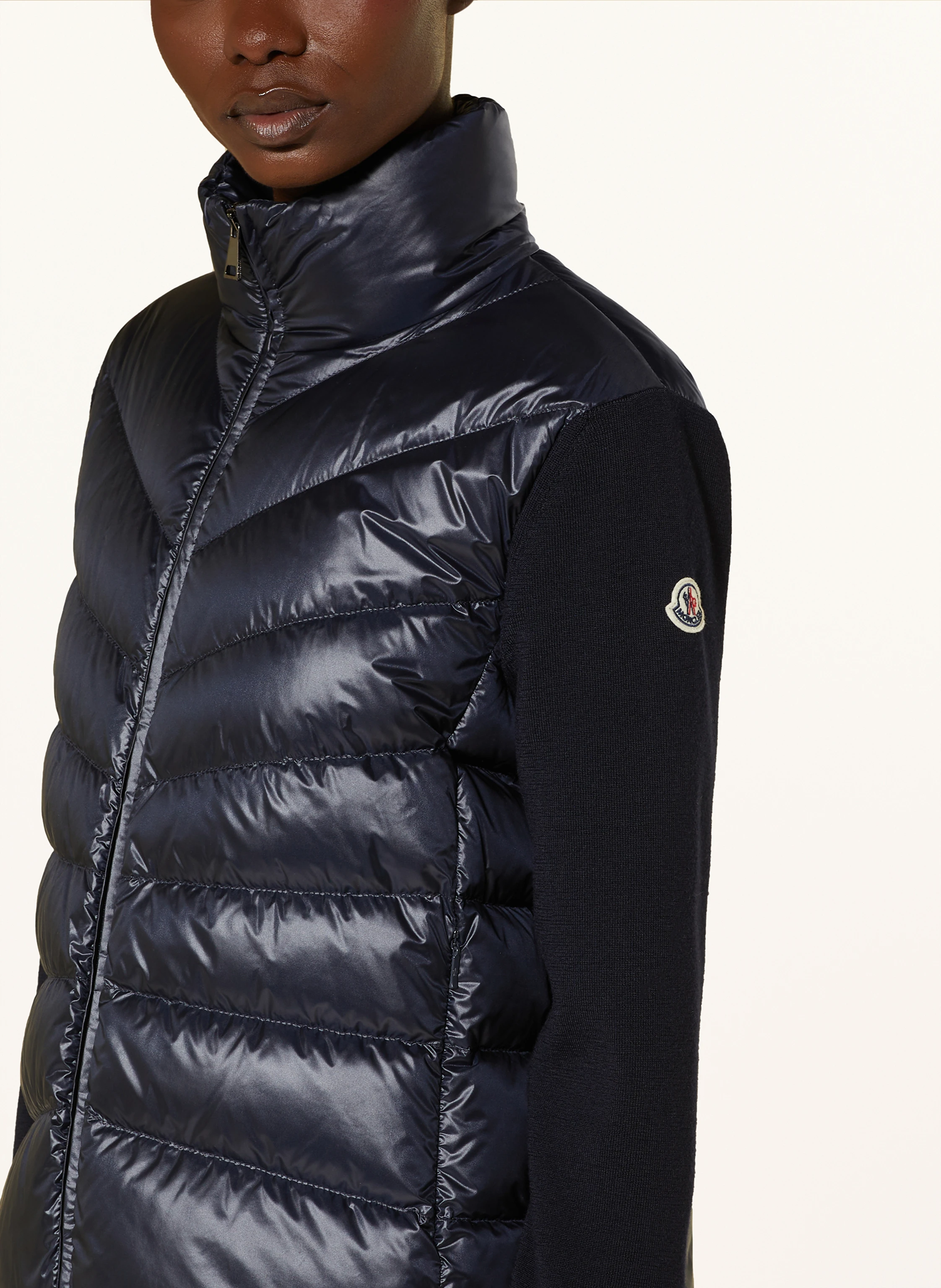 MONCLER Daunenjacke im Materialmix