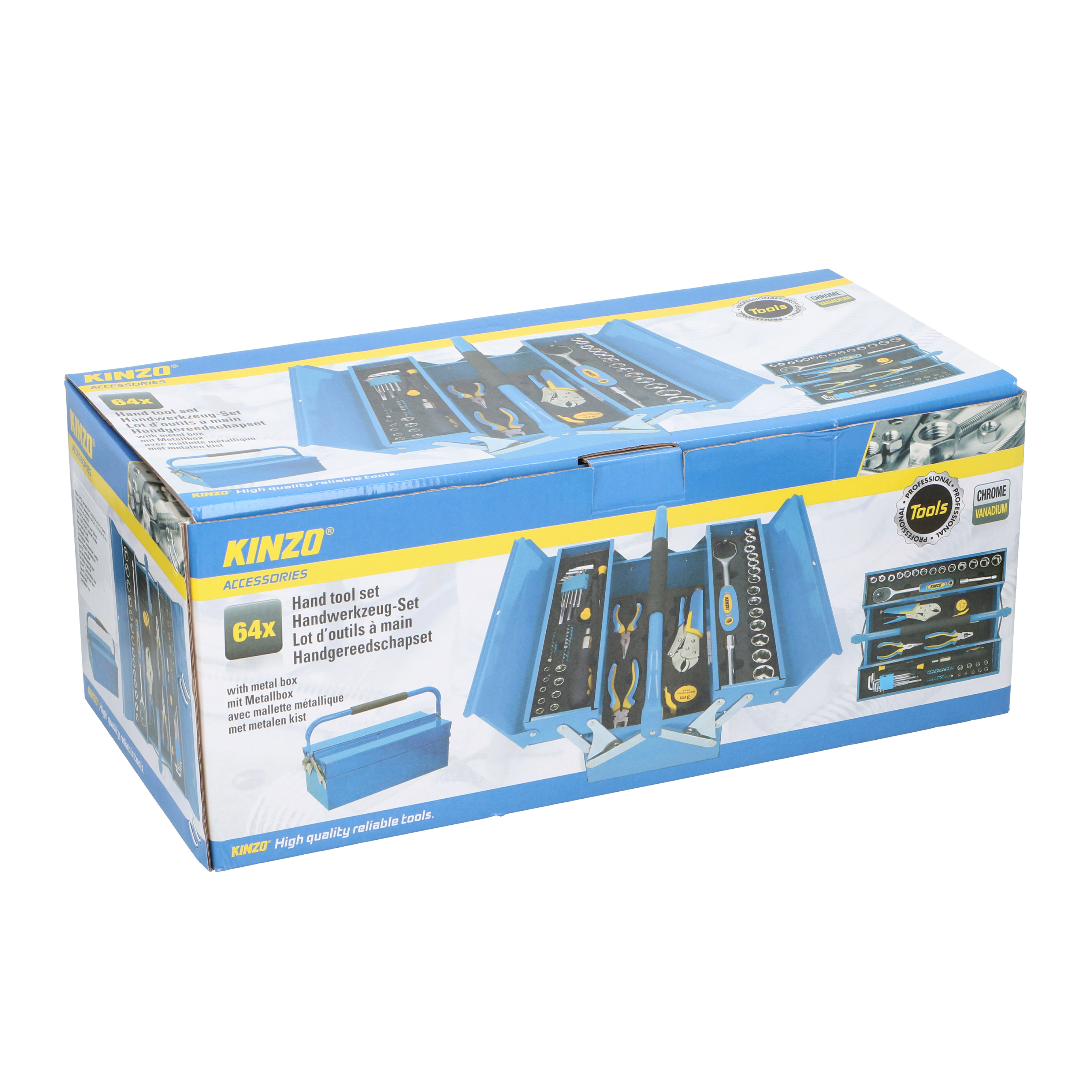 Werkzeugkiste Metall Set 64-teilig