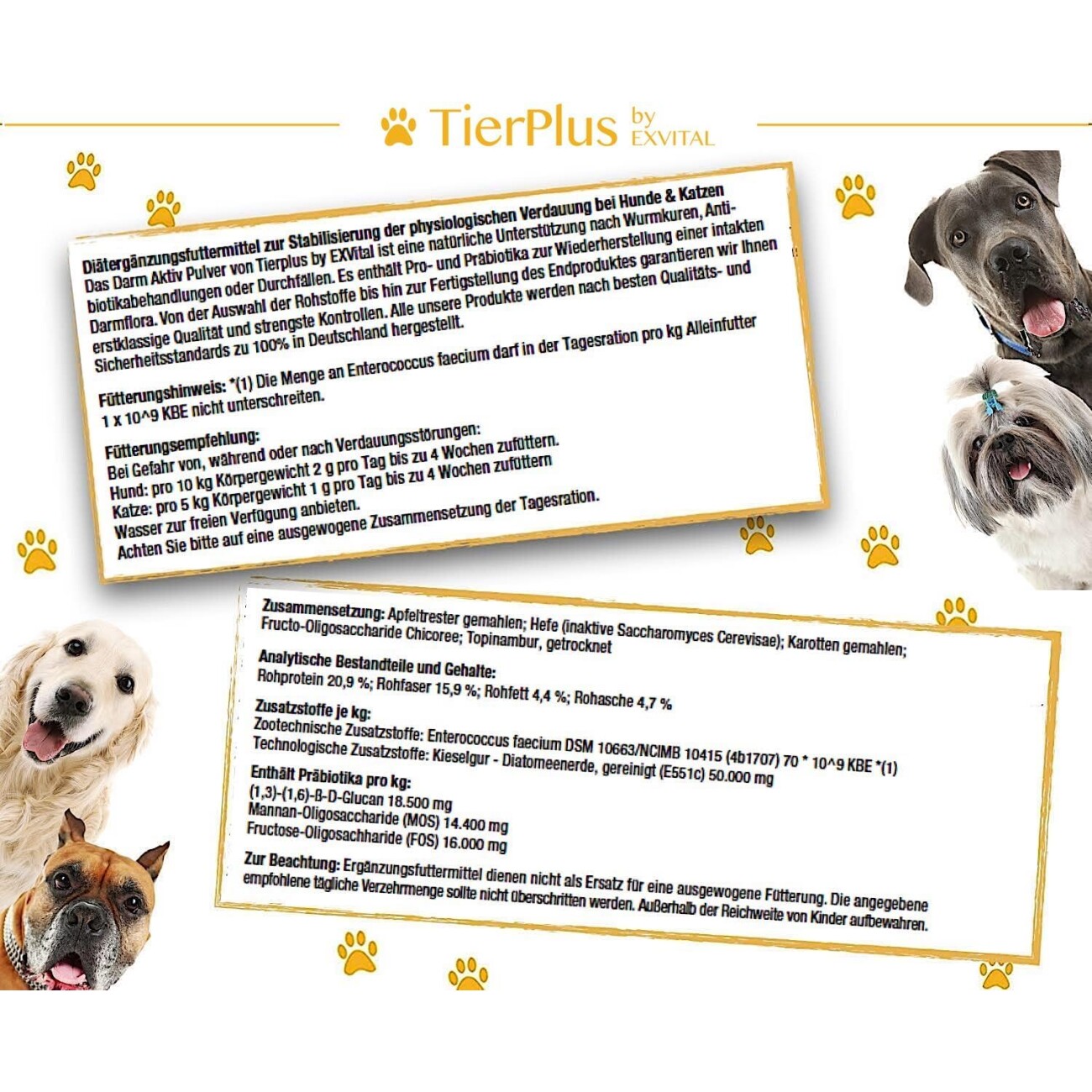 TierPlus ® Darm Aktiv Pulver Probiotika