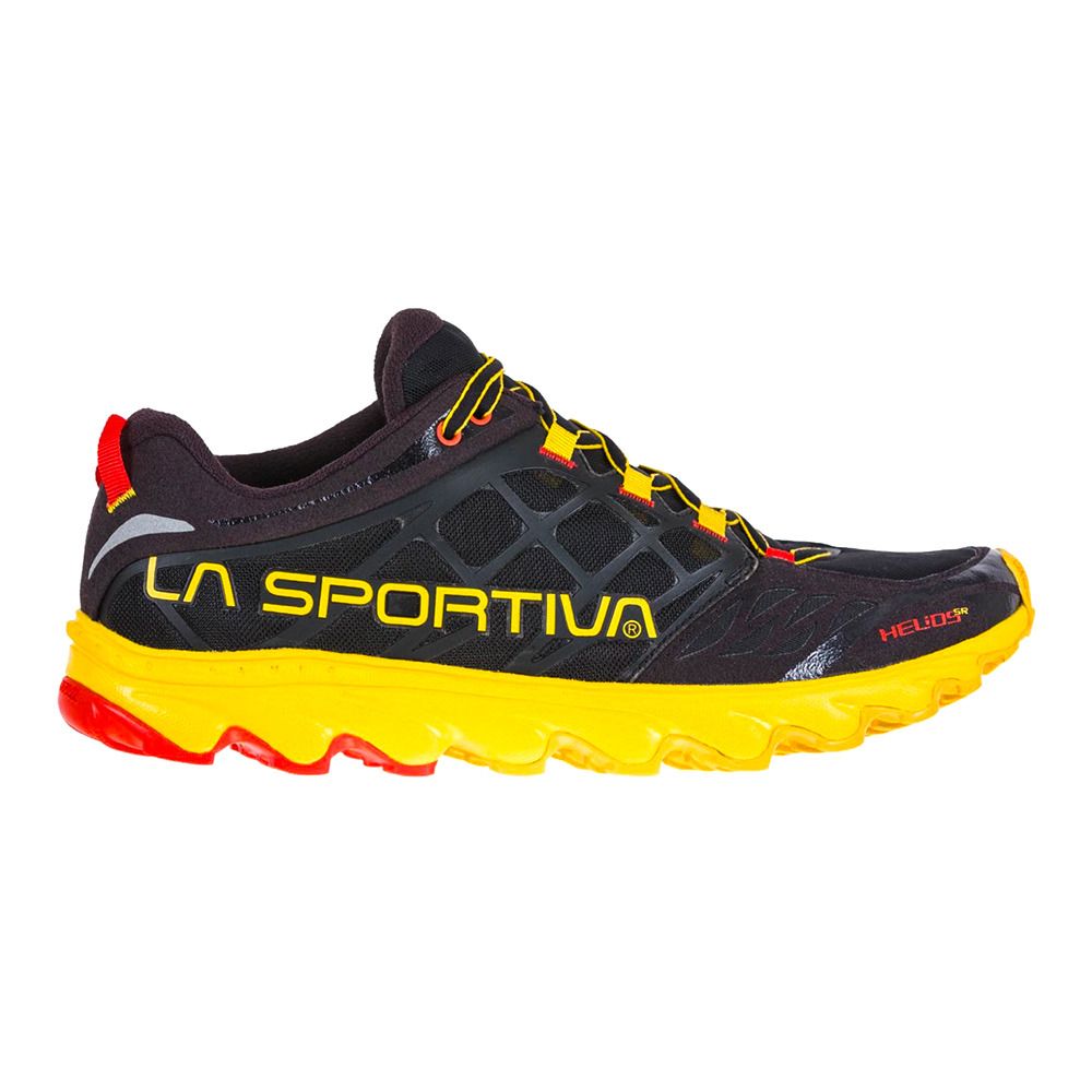 La Sportiva HELIOS SR - Chaussures de trail Homme black/yellow