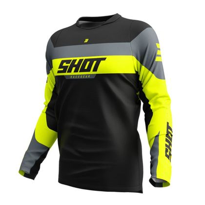Maillot cross Shot DEVO - LEAGUE 2025 - Jaune