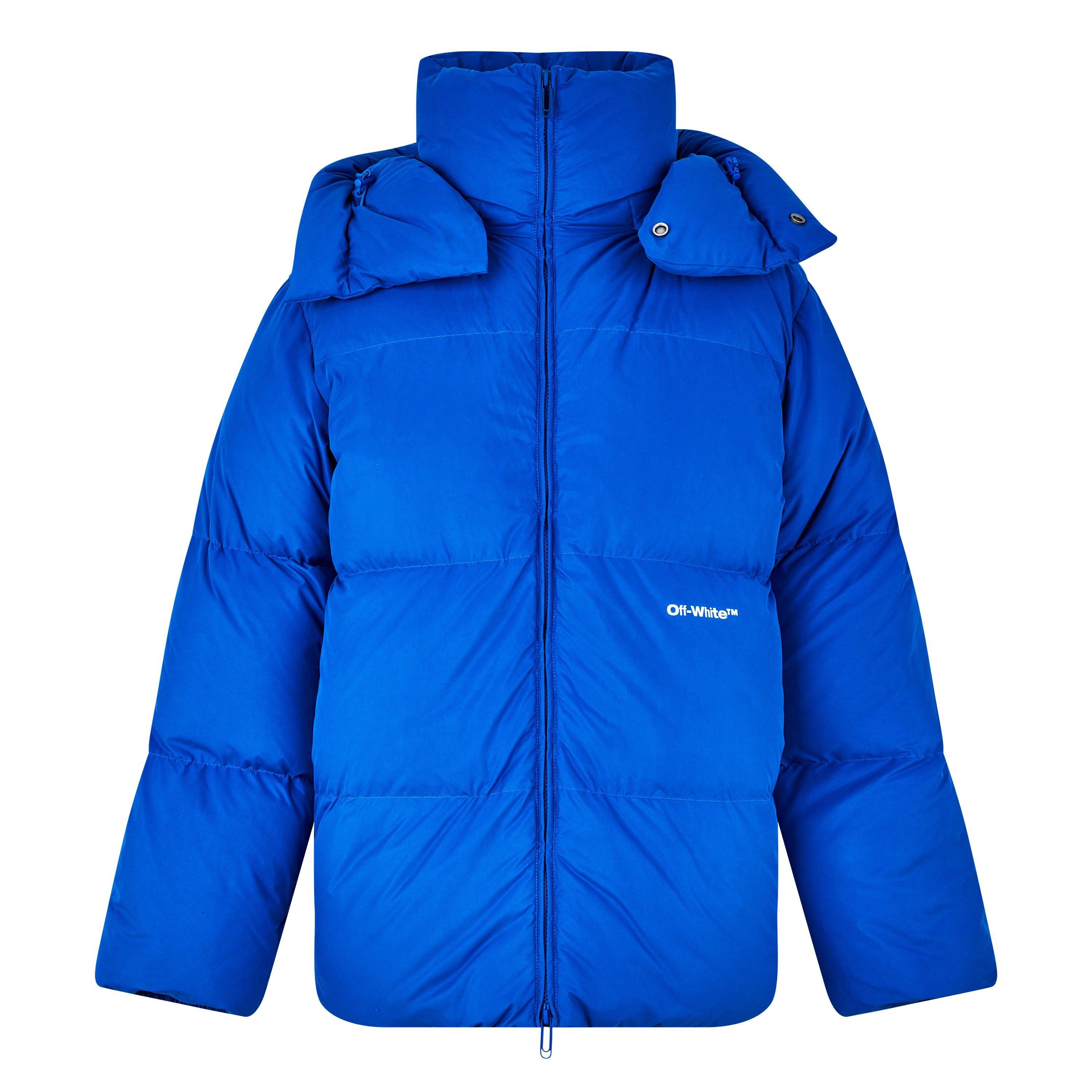 Off White Hooded Down Puffer Jacket