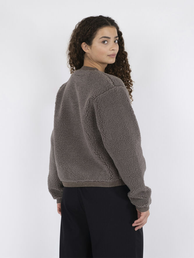 Neo Noir Limo Fluffy Knit Cardigan Iron