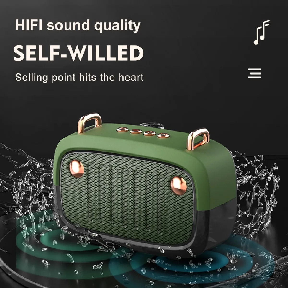 Universal Haut-parleur Bluetooth compact - Vert