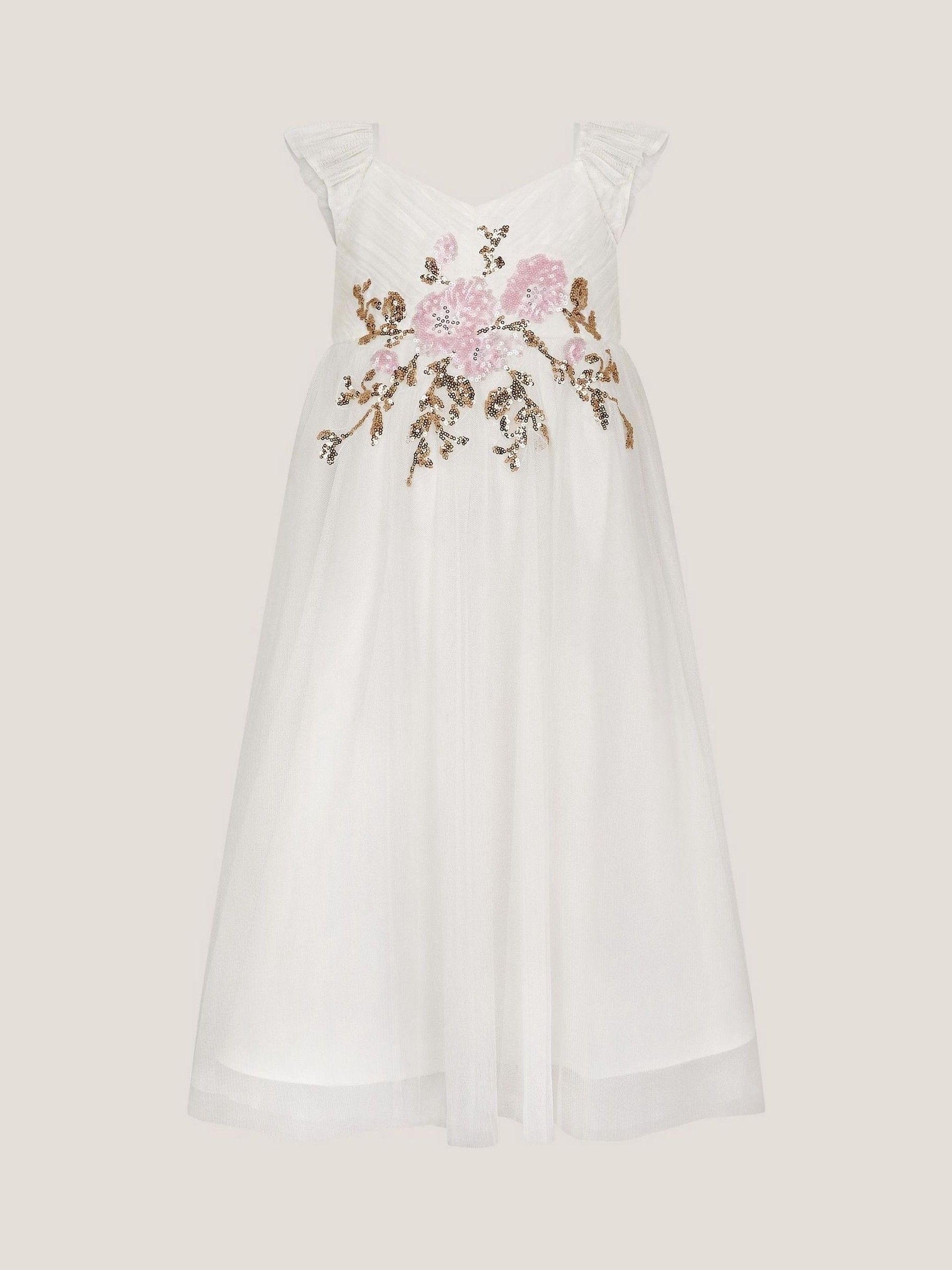 Monsoon Kai Sequin Flower Maxi-jurk