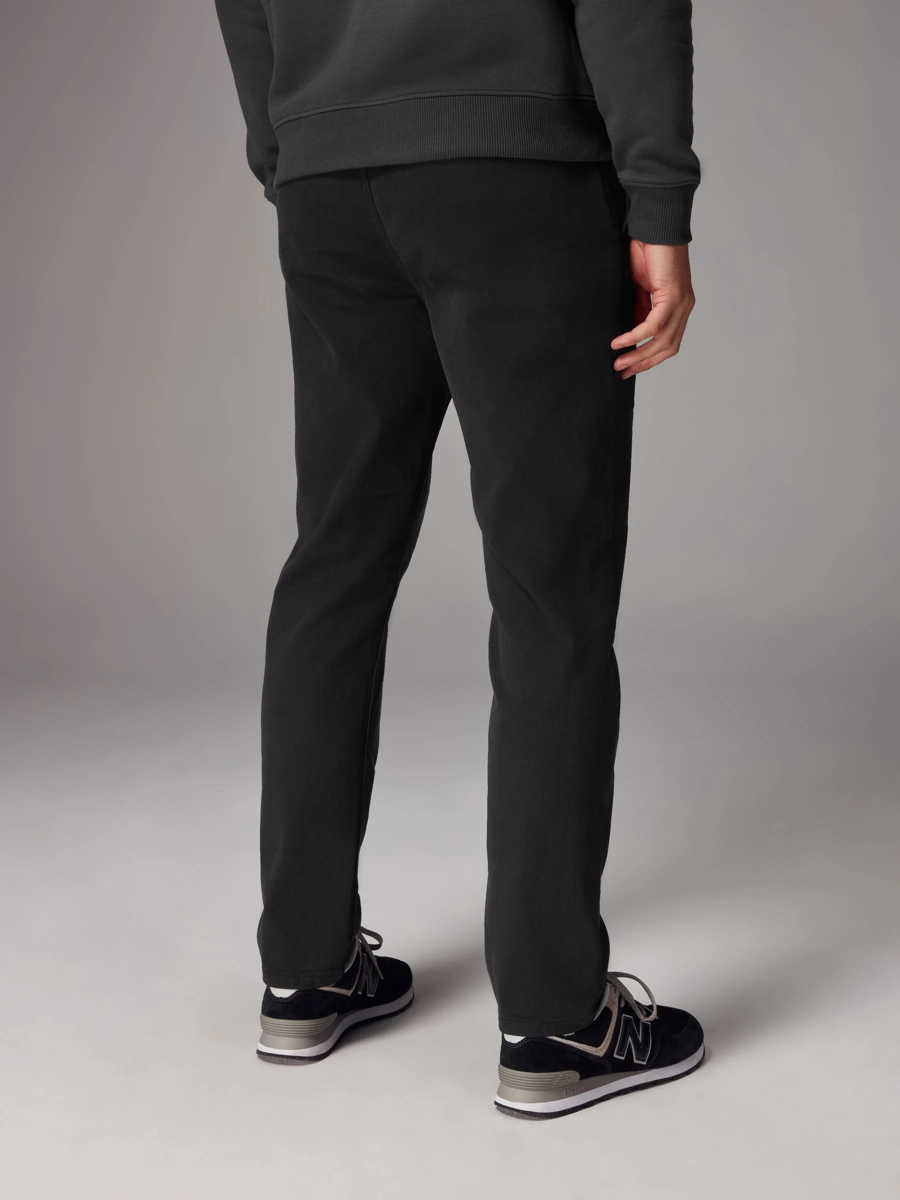 Zwart - Slim Fit - Motionflex chino