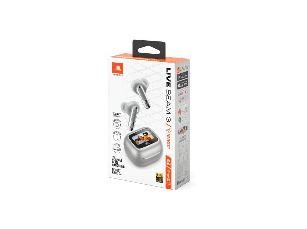 AURICULARES TWS JBL LIVE BEAM 3SIL CINZENTO
