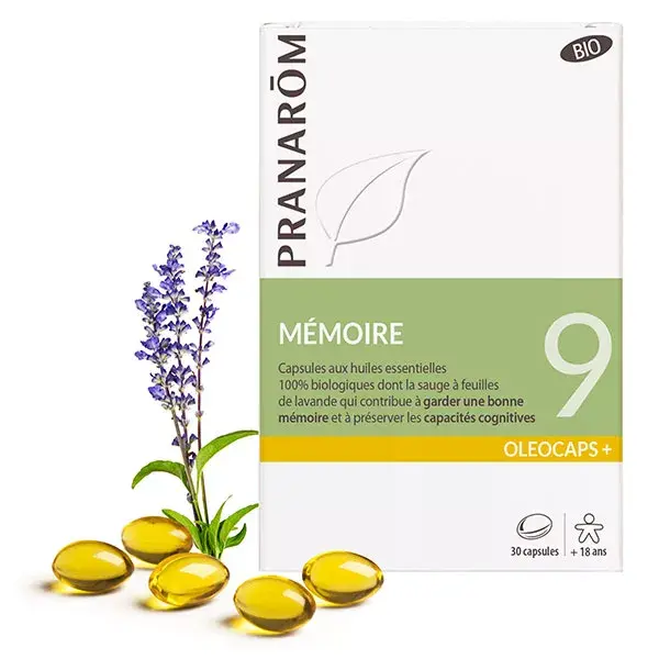Pranarom Oleocaps 9 Memory Bio 30 cápsulas