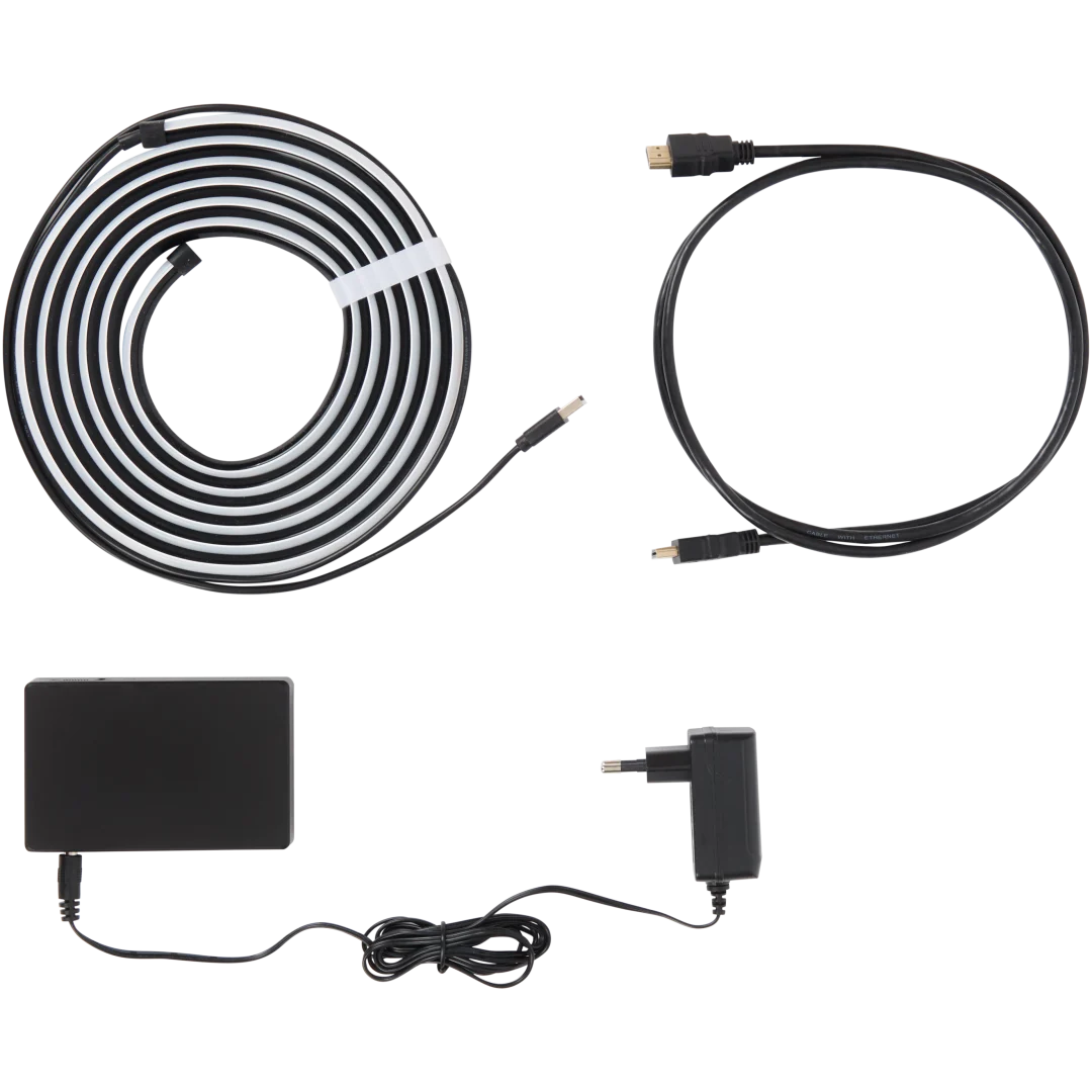 Ruban LED avec boîtier de synchronisation HDMI connecté