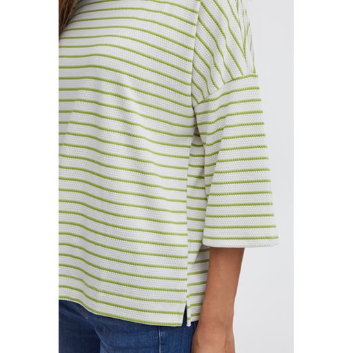 Fransa Stribet T-shirt, Dark Citron Mix, M