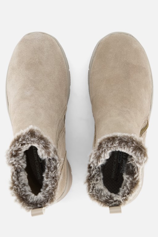 Skechers Relaxed Fit Enkellaarsjes taupe