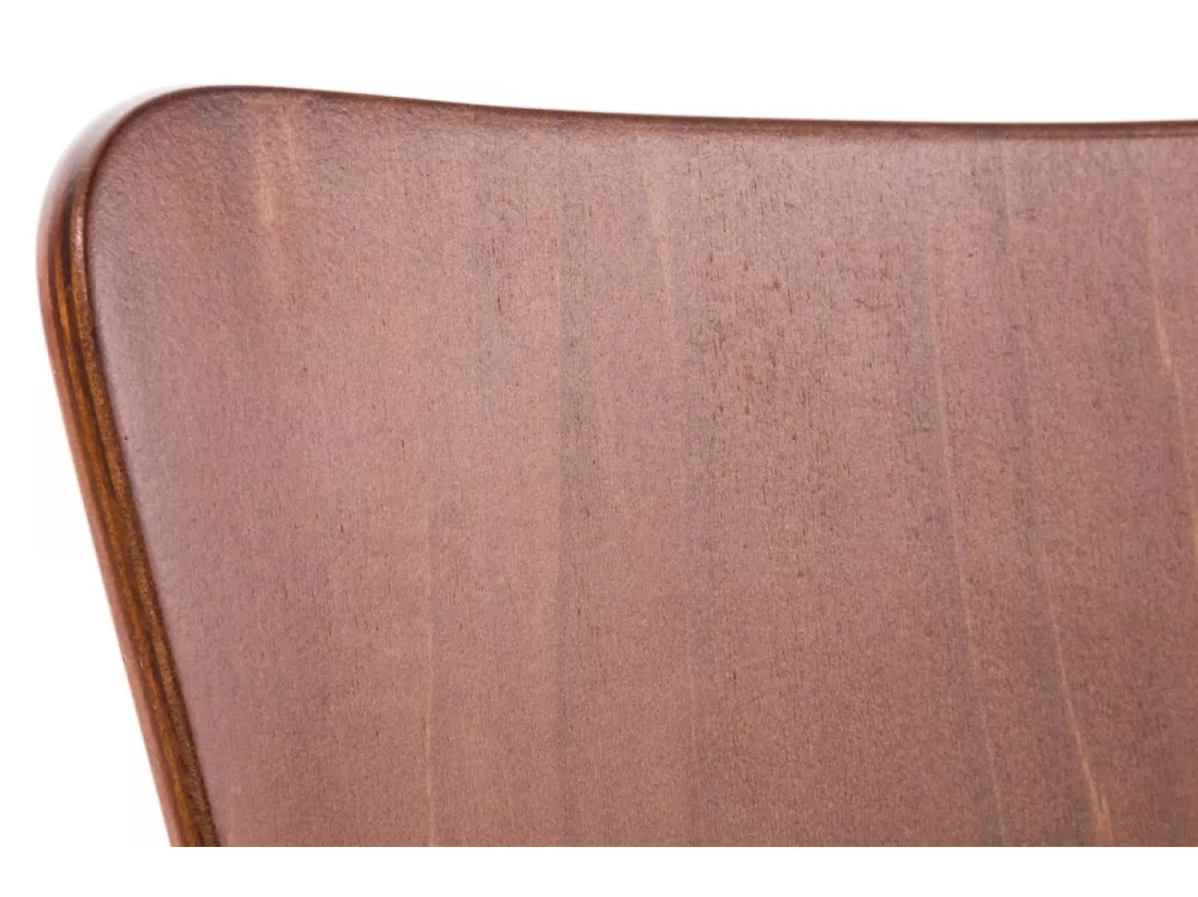 Lot de 4 Chaise de conférence - Bois & Nature - Marron - Aaron