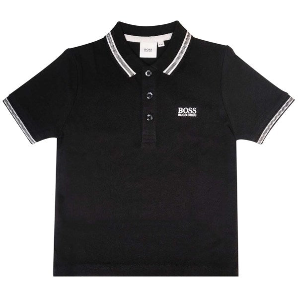 Køb Hugo Boss Boy Short Sleeve Polo Black